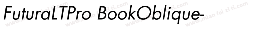 FuturaLTPro BookOblique字体转换